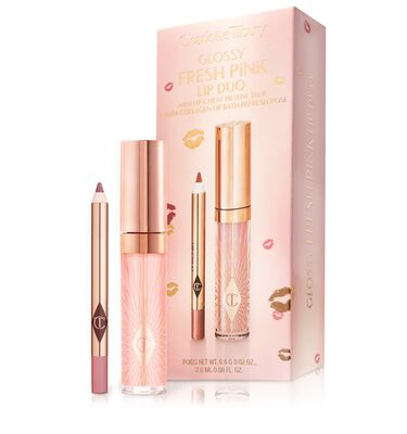 GLOSSY FRESH PINK LIP DUO (SET PARA LABIOS)